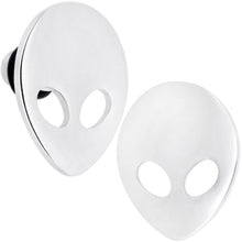 Load image into Gallery viewer, Steel Space Alien Single Flare Plug Set 14G to 2G
