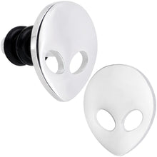 Load image into Gallery viewer, Steel Space Alien Single Flare Plug Set 14G to 2G

