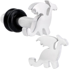 Load image into Gallery viewer, Steel Fantasy Dragon Single Flare Plug Set 14G to 2G
