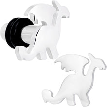 Load image into Gallery viewer, Steel Fantasy Dragon Single Flare Plug Set 14G to 2G
