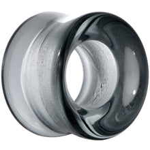 Load image into Gallery viewer, Translucent Black Glass Tunnel Plug Set 2G to 1 Inch
