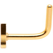 Load image into Gallery viewer, 18G 5/16 Gold Tone Glass of Champagne L Shaped Nose Ring
