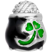 Load image into Gallery viewer, 18G 5/16 St Patricks Day Pot O Gold L Shaped Nose Ring
