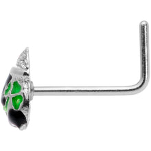 Load image into Gallery viewer, 22G 5/16 St Patricks Day Pot O Gold L Shaped Nose Ring
