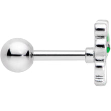 Load image into Gallery viewer, 16G 1/4 Green Green Frog Cartilage Tragus Earring
