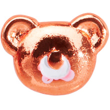 Load image into Gallery viewer, 22G 5/16 Rose Gold Tone Tiny Teddy Bear L Shaped Nose Ring
