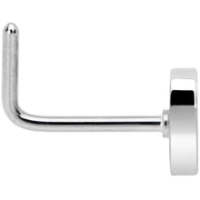 Load image into Gallery viewer, 20G 5/16 Black Grey Purple Asexual Pride Heart L Shaped Nose Ring

