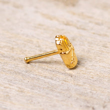 Load image into Gallery viewer, 20G 1/4 Gold Tone Fast Food French Fries Nose Bone
