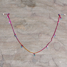 Load image into Gallery viewer, 14G 5/8 Clear Gem Rainbow Autumn Leaves Dangle Nipple Chain
