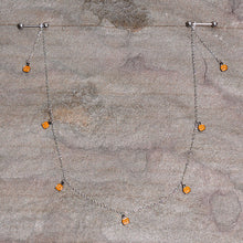 Load image into Gallery viewer, 14G 5/8 Orange Pumpkin Patch Halloween Dangle Nipple Chain
