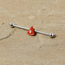 Load image into Gallery viewer, 14G Pumpkin Pie Thanksgiving Industrial Barbell 38mm
