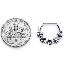 Load image into Gallery viewer, 16G 5/16 Gathering of Ghosts Halloween Septum Clicker
