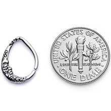 Load image into Gallery viewer, 16G 3/8 Man in the Crescent Moon Teardrop Right Ear Closure Ring
