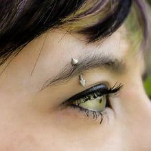 Load image into Gallery viewer, 16G 5/16 Clear Gem Pink UV Butterfly Curved Eyebrow Ring Set of 4
