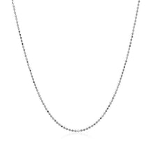 Load image into Gallery viewer, 14k White Gold Diamond Cut Bead Chain 1.0mm
