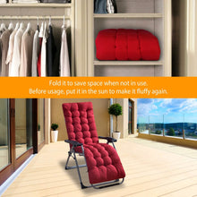 Load image into Gallery viewer, 67x22in Chaise Lounger Cushion Recliner Rocking Chair Sofa
