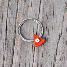 Load image into Gallery viewer, 16G 3/8 Pumpkin Pie Thanksgiving Holiday Hinged Segment Ring
