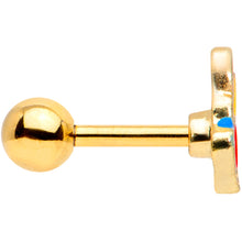 Load image into Gallery viewer, 16G 1/4 Gold Tone Christmas Lights Holiday Cartilage Tragus
