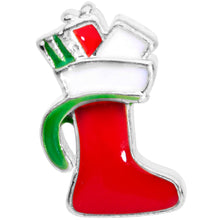 Load image into Gallery viewer, 20G 7mm Red White Christmas Stocking Nose Bone
