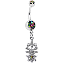 Load image into Gallery viewer, Vitrail Clear Gem Abstract Charm Dangle Belly Ring
