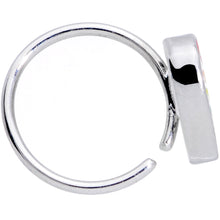 Load image into Gallery viewer, 20G 5/16 Rainbow Pride Heart Nose Hoop
