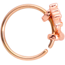 Load image into Gallery viewer, 20G 5/16 Rose Gold Tone Magic Genie Lamp Nose Hoop

