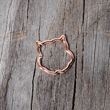 Load image into Gallery viewer, 16G 3/8 Rose Gold Tone Barn Owl Halloween Closure Ring
