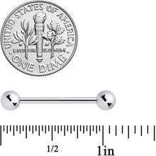 Load image into Gallery viewer, 14G 3/4 Stainless Steel Extra Long Barbell Tongue Ring
