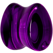 Load image into Gallery viewer, Solid Purple Glass Teardrop Plug Set
