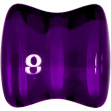 Load image into Gallery viewer, Solid Purple Glass Teardrop Plug Set
