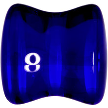 Load image into Gallery viewer, Solid Blue Glass Teardrop Plug Set
