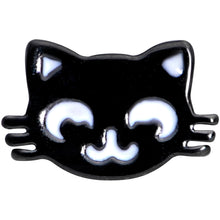 Load image into Gallery viewer, 16G 5/16 Black Cat Mouse Halloween Labret Monroe Tragus

