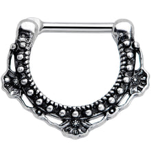 Load image into Gallery viewer, 16G 5/16 Textured Arc Septum Clicker
