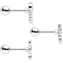 Load image into Gallery viewer, 16G 1/4 Candy Gingerbread Christmas Cartilage Tragus Set of 3
