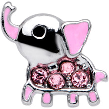 Load image into Gallery viewer, 16G 5/16 Pink Gem Lucky Elephant Labret Monroe Tragus
