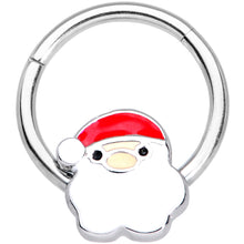Load image into Gallery viewer, 16G 3/8 Santa Claus Christmas Hinged Segment Ring
