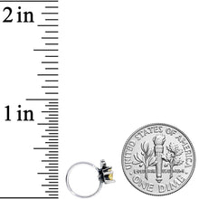 Load image into Gallery viewer, 20G 1/4 Yellow Gem Shooting Star Nose Hoop
