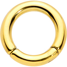 Load image into Gallery viewer, 8G 1/2 Gold Tone PVD Steel Hinged Segment Ring
