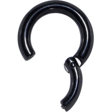Load image into Gallery viewer, 8G 1/2 Black PVD Steel Hinged Segment Ring
