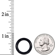 Load image into Gallery viewer, 8G 9/16 Black PVD Steel Hinged Segment Ring
