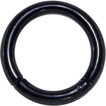 Load image into Gallery viewer, 8G 5/8 Black PVD Steel Hinged Segment Ring
