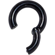 Load image into Gallery viewer, 6G 1/2 Black PVD Steel Hinged Segment Ring
