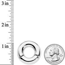 Load image into Gallery viewer, 0G 1/2 Stainless Steel Hinged Segment Ring
