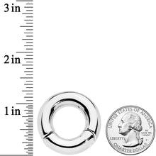 Load image into Gallery viewer, 0G 5/8 Stainless Steel Hinged Segment Ring
