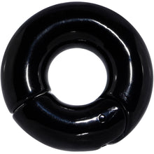 Load image into Gallery viewer, 00G 9/16 Black PVD Steel Hinged Segment Ring
