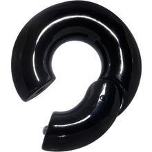 Load image into Gallery viewer, 00G 9/16 Black PVD Steel Hinged Segment Ring
