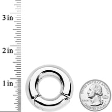 Load image into Gallery viewer, 00G 5/8 Stainless Steel Hinged Segment Ring
