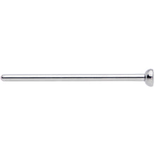 Load image into Gallery viewer, 18G 3/4 Clear CZ Gem Grade 23 Titanium Fishtail Nose Ring 2.5mm

