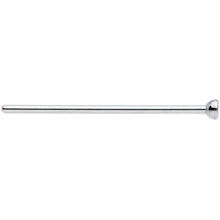 Load image into Gallery viewer, 20G 3/4 Clear CZ Gem Grade 23 Titanium Fishtail Nose Ring 2mm
