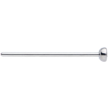 Load image into Gallery viewer, 20G 3/4 Clear CZ Gem Grade 23 Titanium Fishtail Nose Ring 3mm
